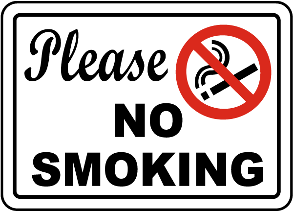 No Smoking Sign Printable Free Pdf
