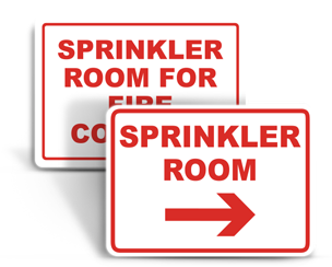 Fire Department Sprinkler Signs