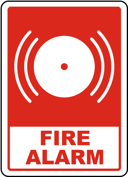 Fire Alarm Sign A5316 - by SafetySign.com