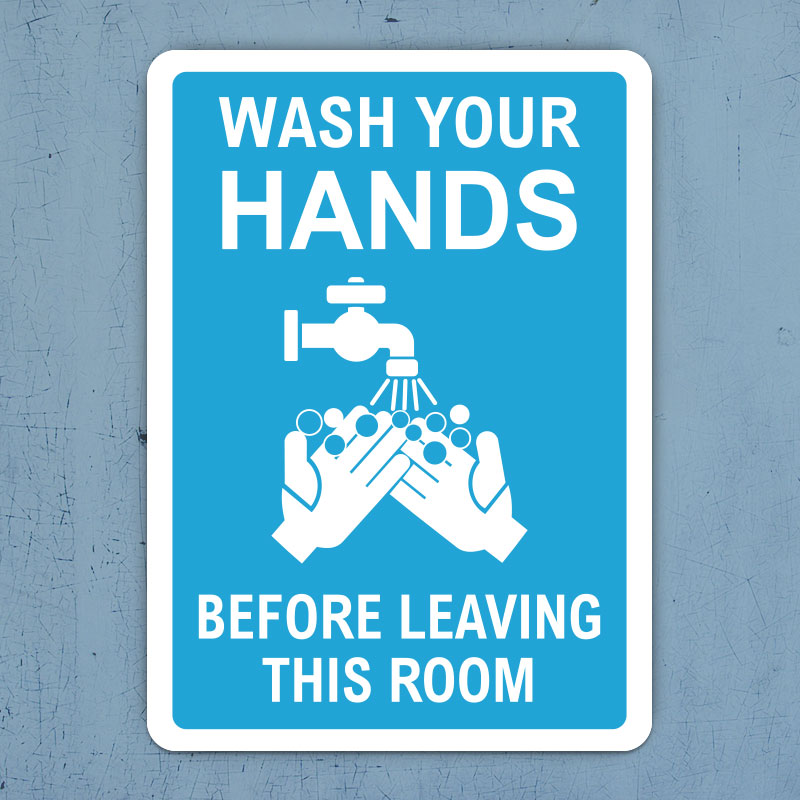 wash hands after use sign