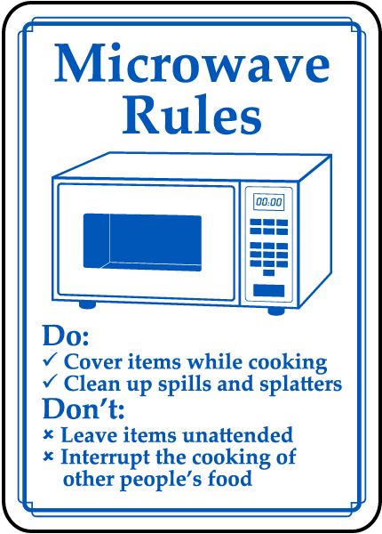 Clean Microwave Sign