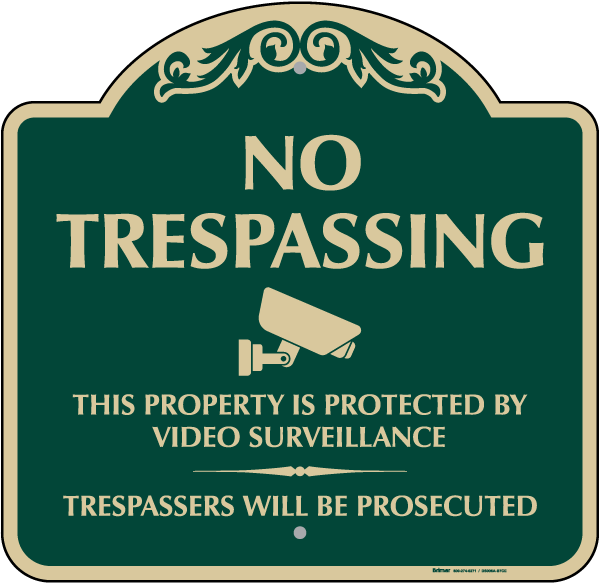 No Trespassing This Property Is Protected Sign Save 10 Instantly