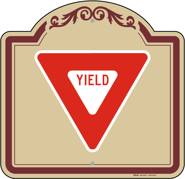 yield sign template