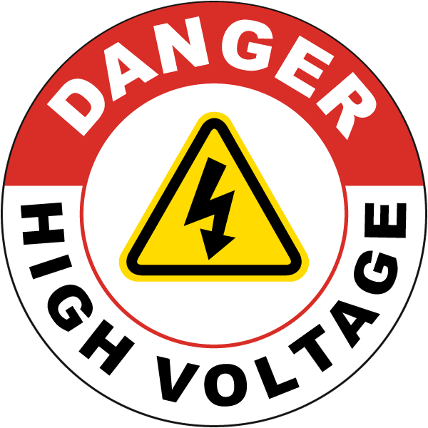 danger high voltage symbol