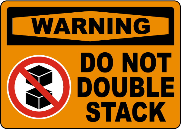 sign double stacked