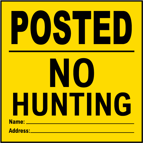 An Old, Rusty No Hunting Sign Stock Photo, Picture and Royalty Free Image.  Image 30647951.