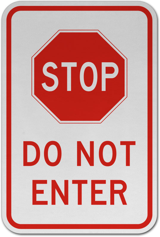stop do not enter sign f7531 by safetysigncom
