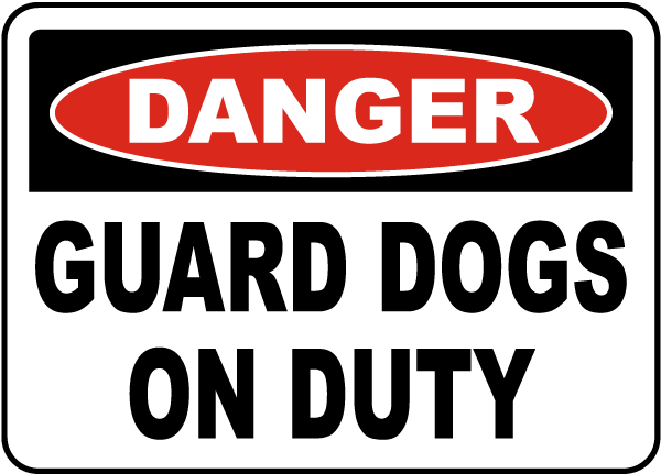 beware guard dog