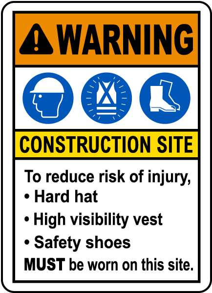 To Reduce Risk of Injury PPE Sign G2514 - by SafetySign.com