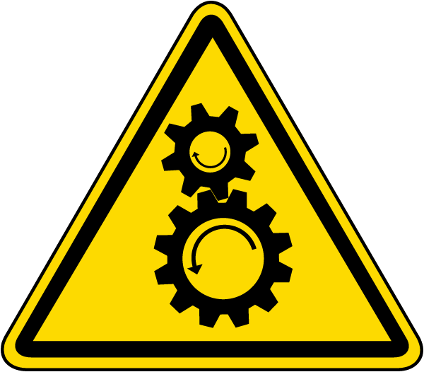 Rotating Machinery Danger OSHA / ANSI Warning Stickers Warning Sign  Stickers Warning Lables Warning Symbol Stickers