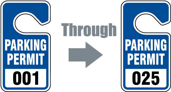 Blue Parking Permit Tags - Claim Your 10% Discount