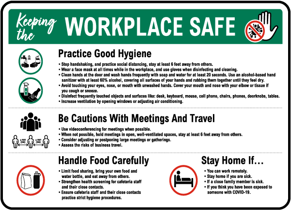 Keeping the Workplace Safe Sign