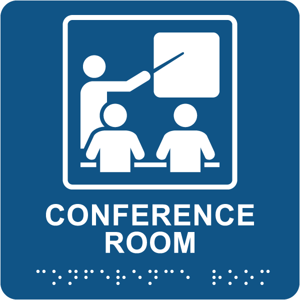 Conference Room Sign with Braille