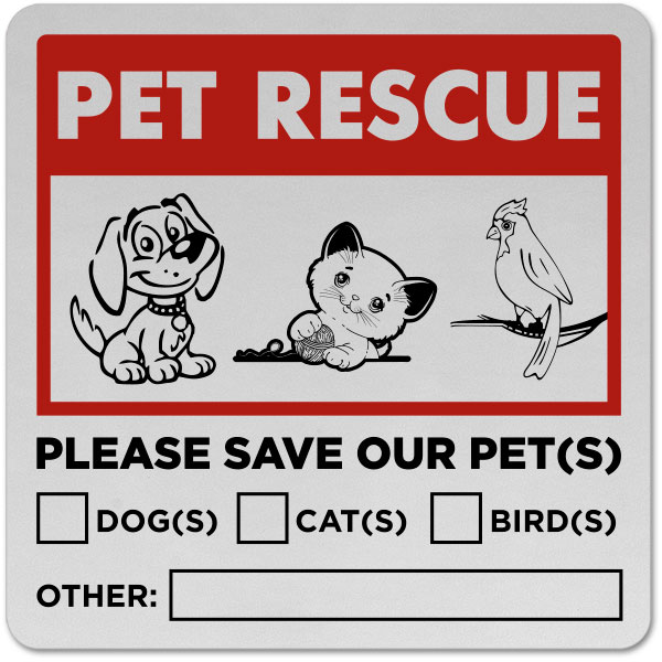 Please Save Our Pets Sticker