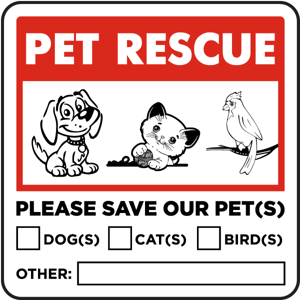 Please Save Our Pets Sticker