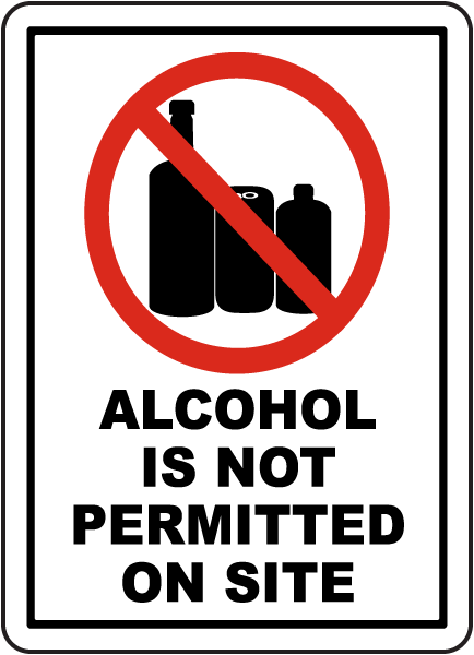 Alcohol Is Not Permitted Sign G2571 - by SafetySign.com