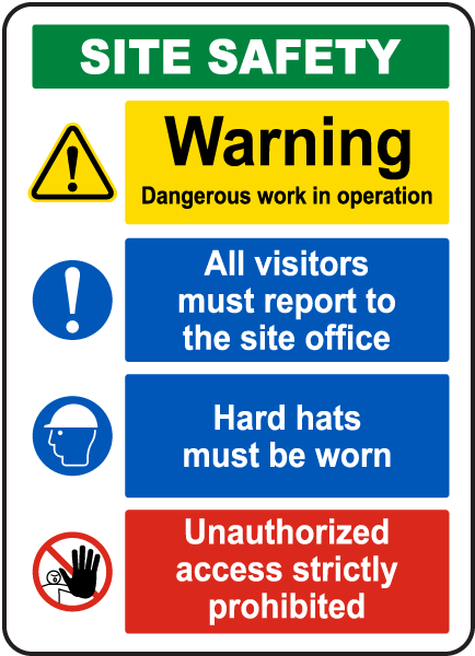Construction Site Safety Sign G2631 - by SafetySign.com