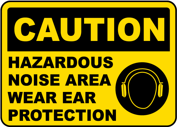 Caution Hazardous Noise Area Sign Claim Your Discount