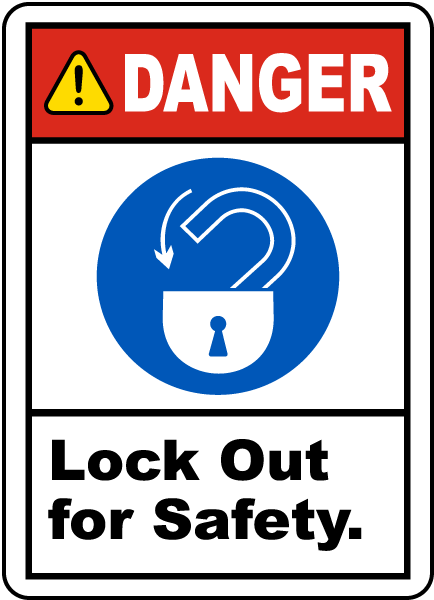 Danger Lock Out For Safety Label - Get 10% Off Now