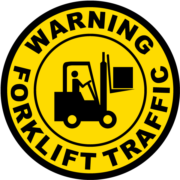 Warning Forklift Traffic Floor Sign Save 10 Instantly