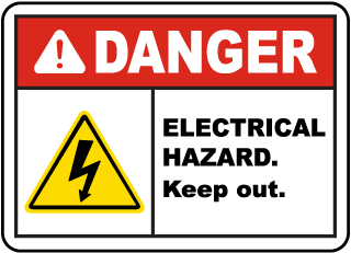 electrical hazard sign