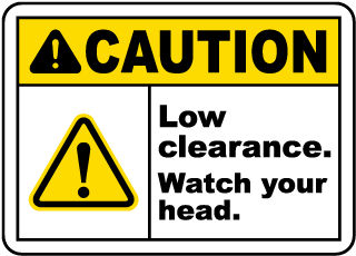 low clearance sign