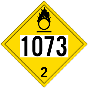 Non Flammable Gas Class Placard K By Safetysign Com