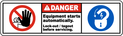 Automatic Start Warning Labels - Large Selection, Ships Fast