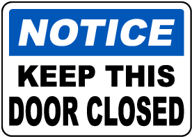Notice Door Signs - Get 10% Off Now