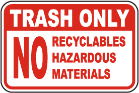 Dumpster Signs - Large Selection, Ships Fast