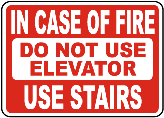 Elevator Signs, Elevator Safety Signs