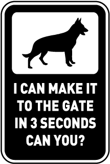 personalised beware of the dog signs