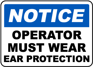Hearing Protection Signs - Low Prices, Ships Fast