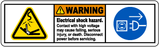 Electrical Hazard Labels, Electrical Hazard Stickers