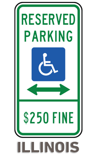 van accessible parking sign