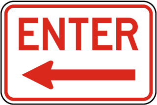 Durable Enter and Exit Signs