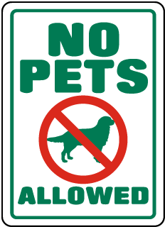 no pets allowed sign free printable
