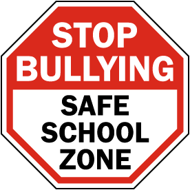 no bullying sign