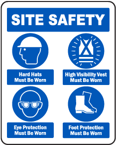 construction site safety signs