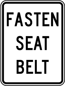 Seat Belt Signs - Buckle Up Signs