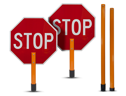 Led Paddle Sign Red Orange Stop Slow Office School Supplies Office Products Otter Co Jp