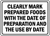 Clearly Mark Prepared Foods Sign