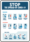 Stop The Spread of COVID-19 Sign