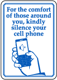 Kindly Silence Your Cell Phone Sign