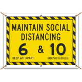 Maintain Social Distancing Banner
