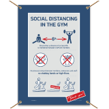Social Distancing In The Gym Banner