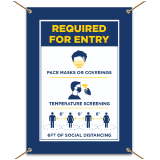 Face Mask/Covering Required For Entry Banner