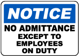 stop employees only sign f3768 by safetysigncom