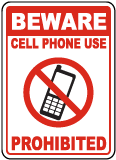 Refrain From Cell Phone Use Sign F7223 - by SafetySign.com