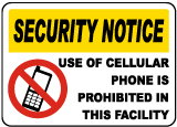 Use of Phone Is Prohibited Sign